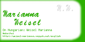 marianna weisel business card